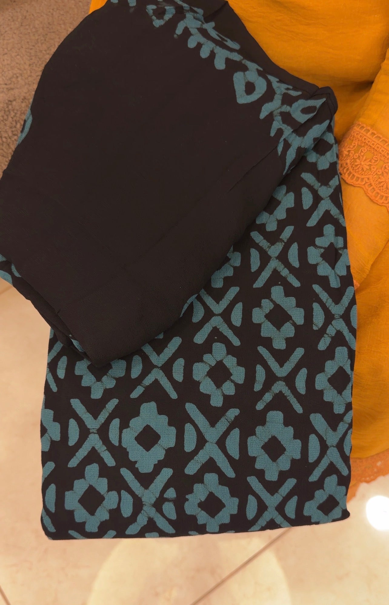 BATIK PRINTED UNSTITCHED SALWAL SUITS -IHA 33472