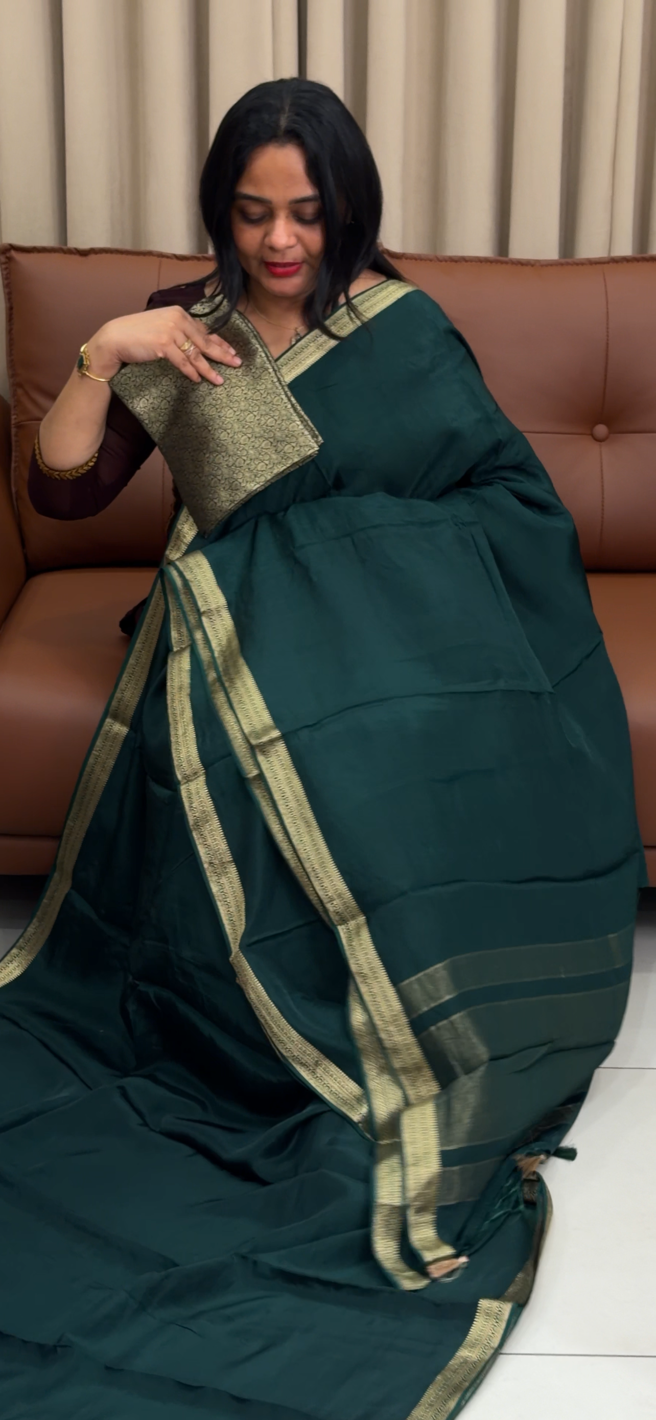 VISCOSE CRAPE SAREES - IHA 34032