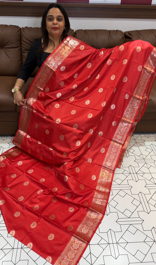 KATAN BANARASI SAREE - IHA 17899