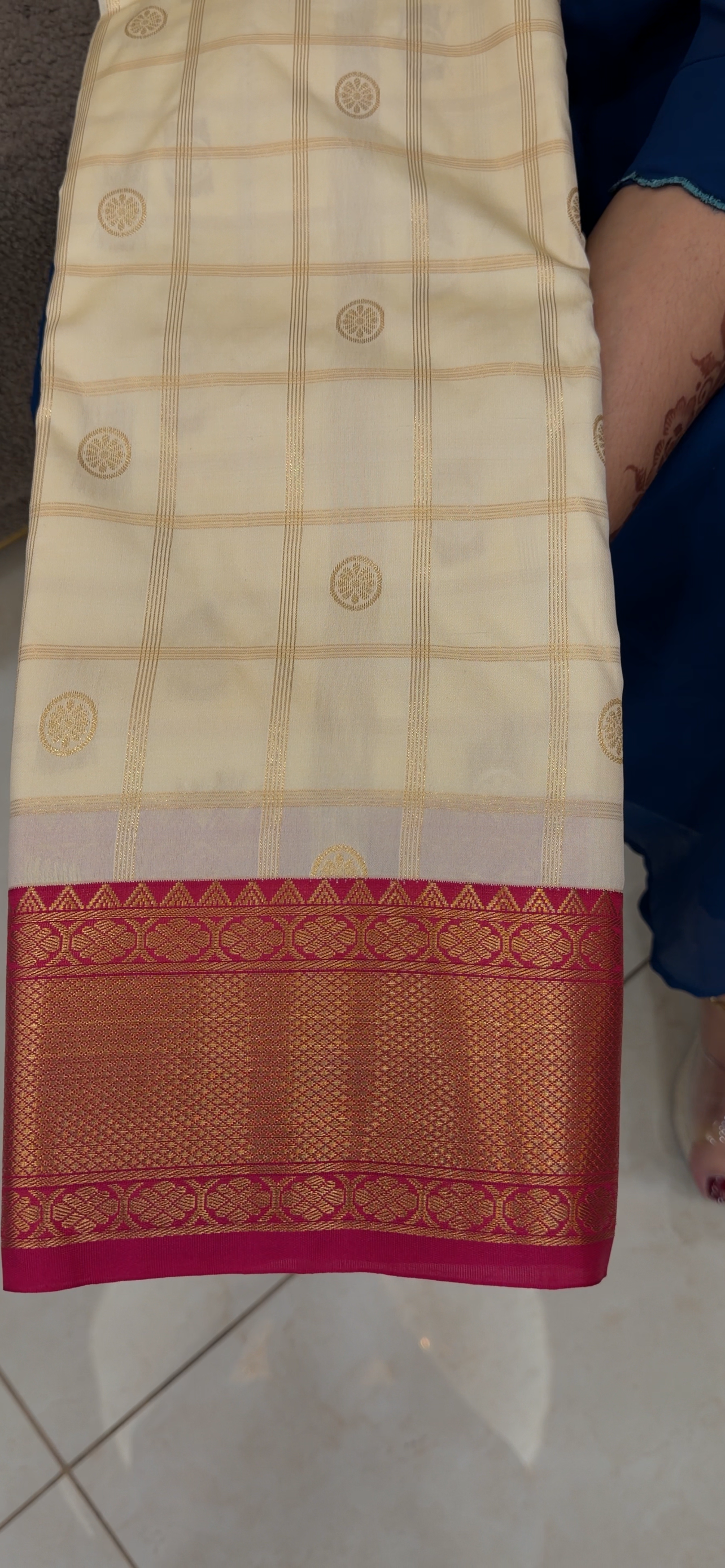 SEMI KANCHIPURAM SAREES -  IHA 33084