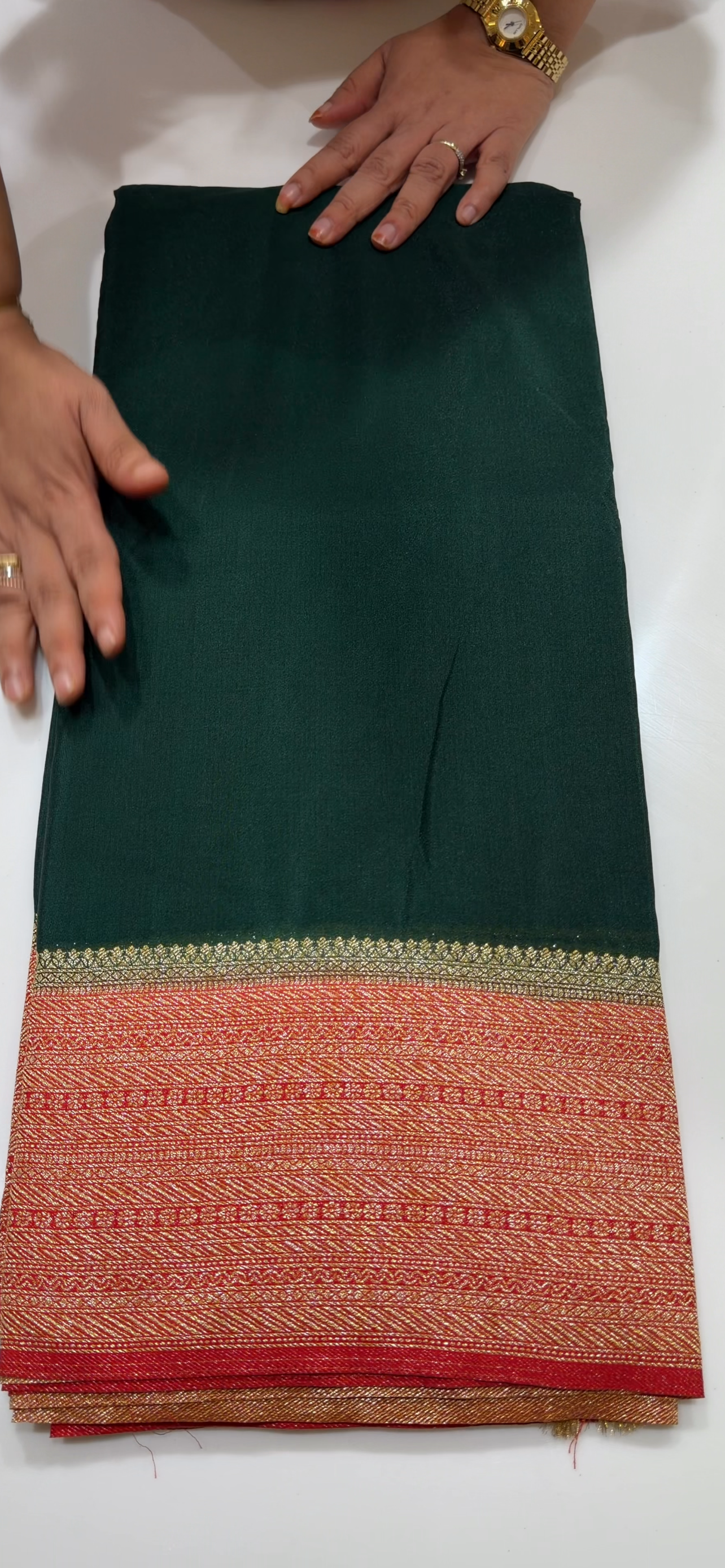 SEMI BANARASI SAREES - IHA 34575