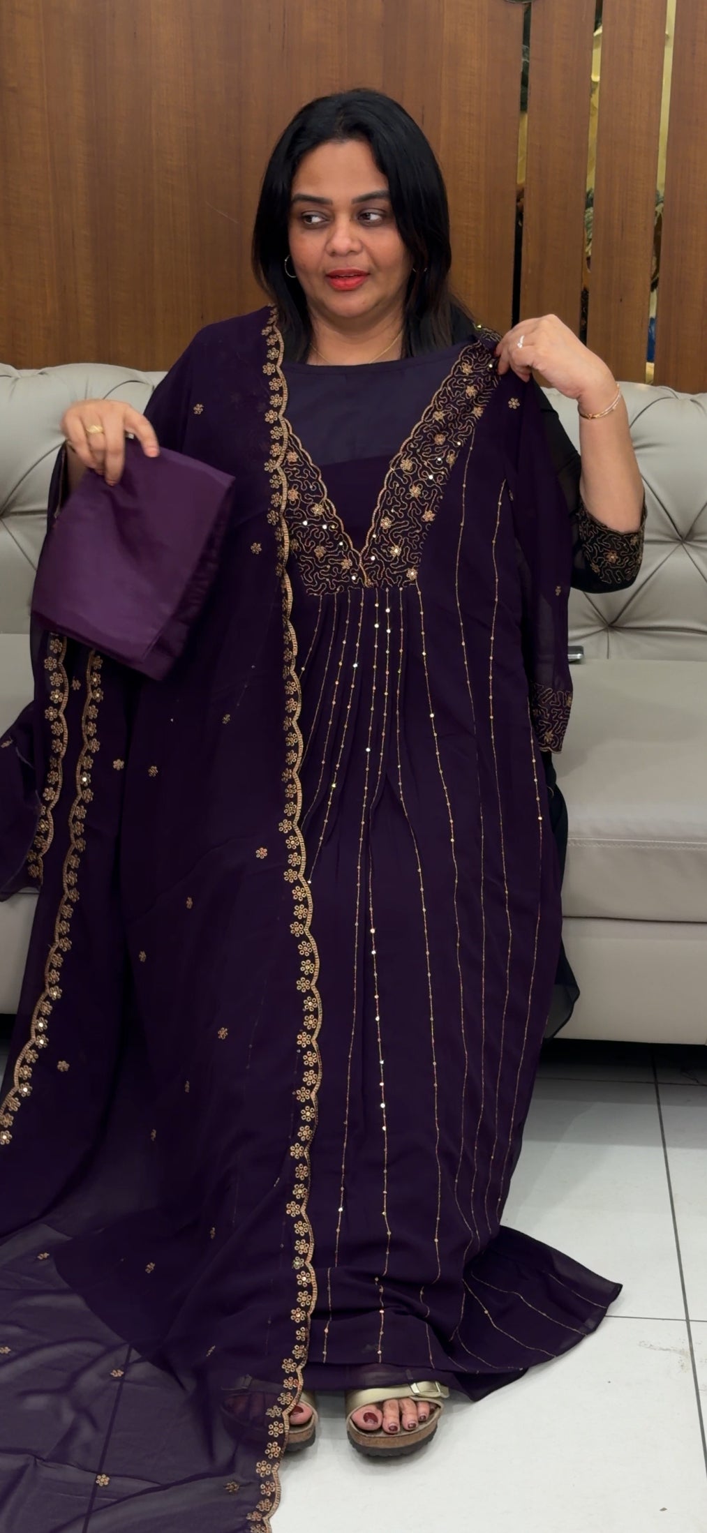 FORWARD PARTY WEAR TOP,BOTTOM AND DUPATTA - IHA 30612