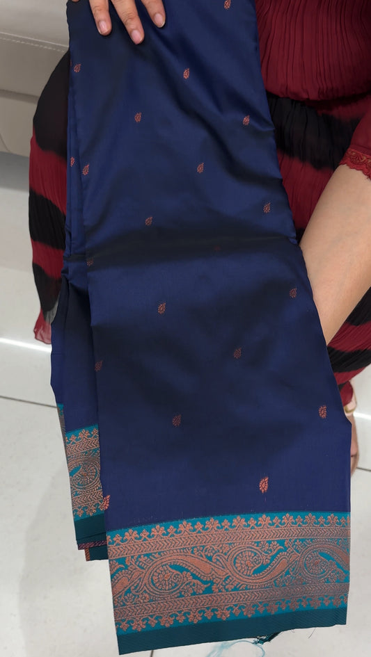 SEMI SILK SAREES - IHA 28676