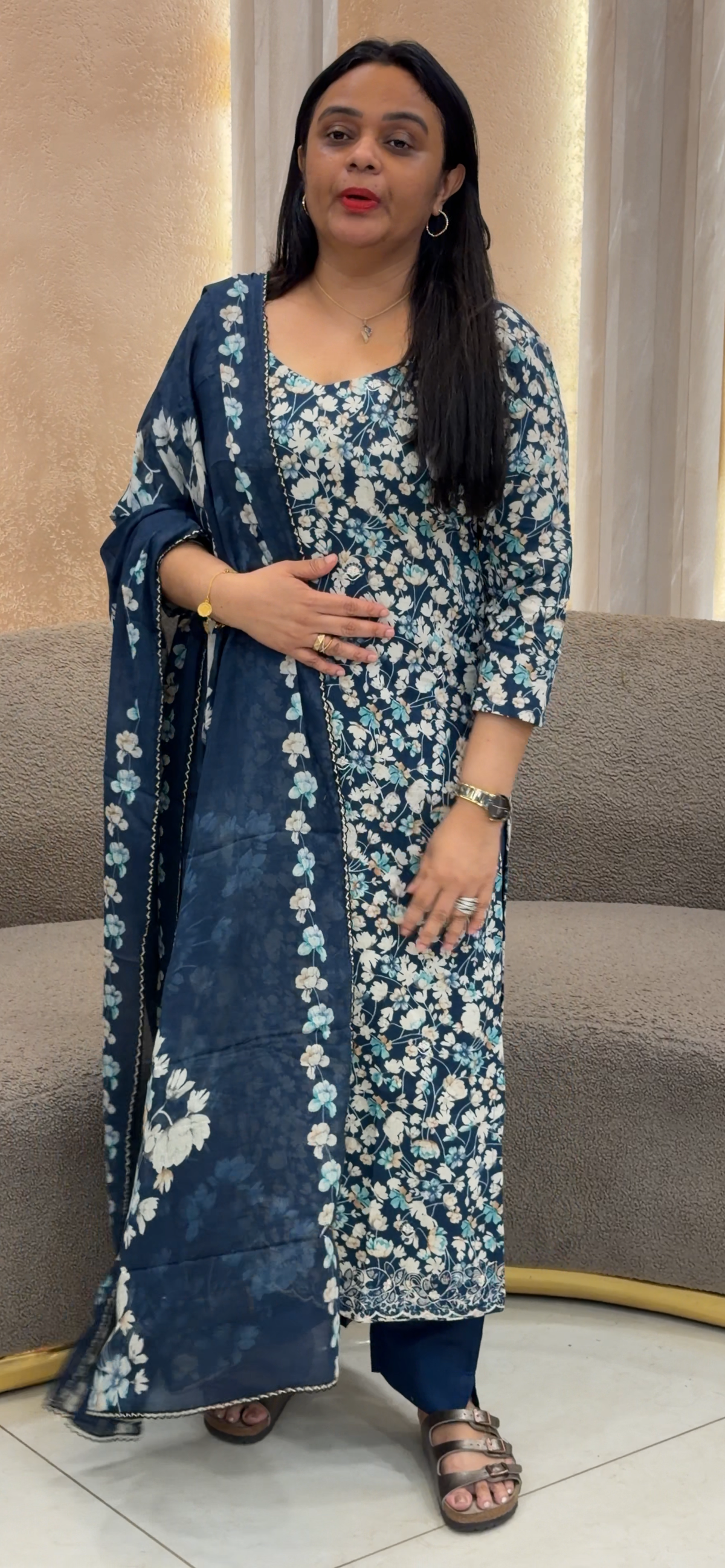 VISCOSE RAYON UNSTITCHED SALWAR SUITS - IHA 35836