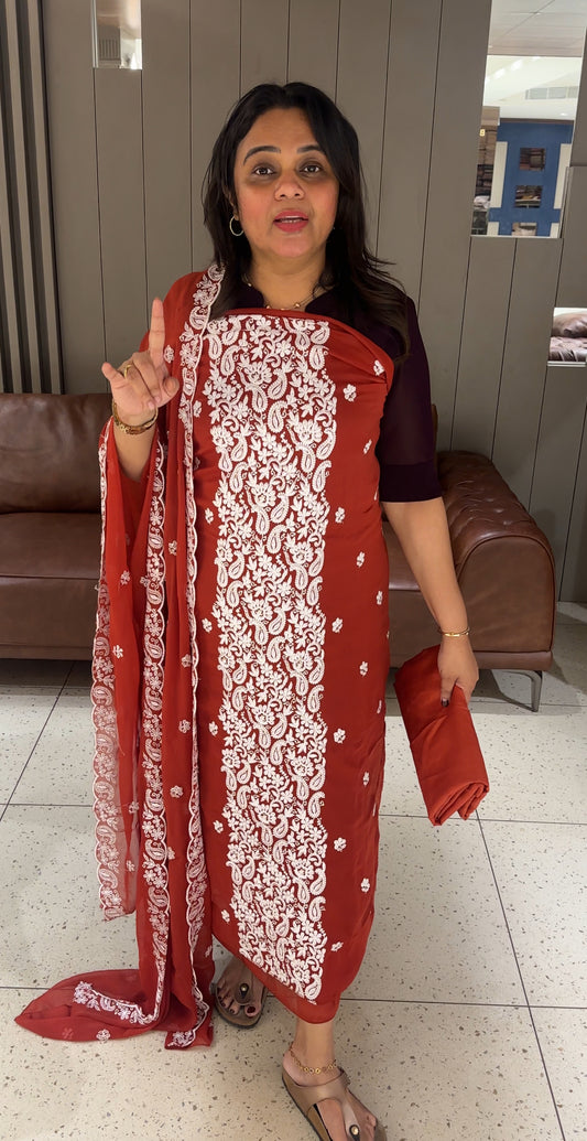 FORWARD LUCKNOWI UNSTITCHED SALWAR SUITS - IHA 27127