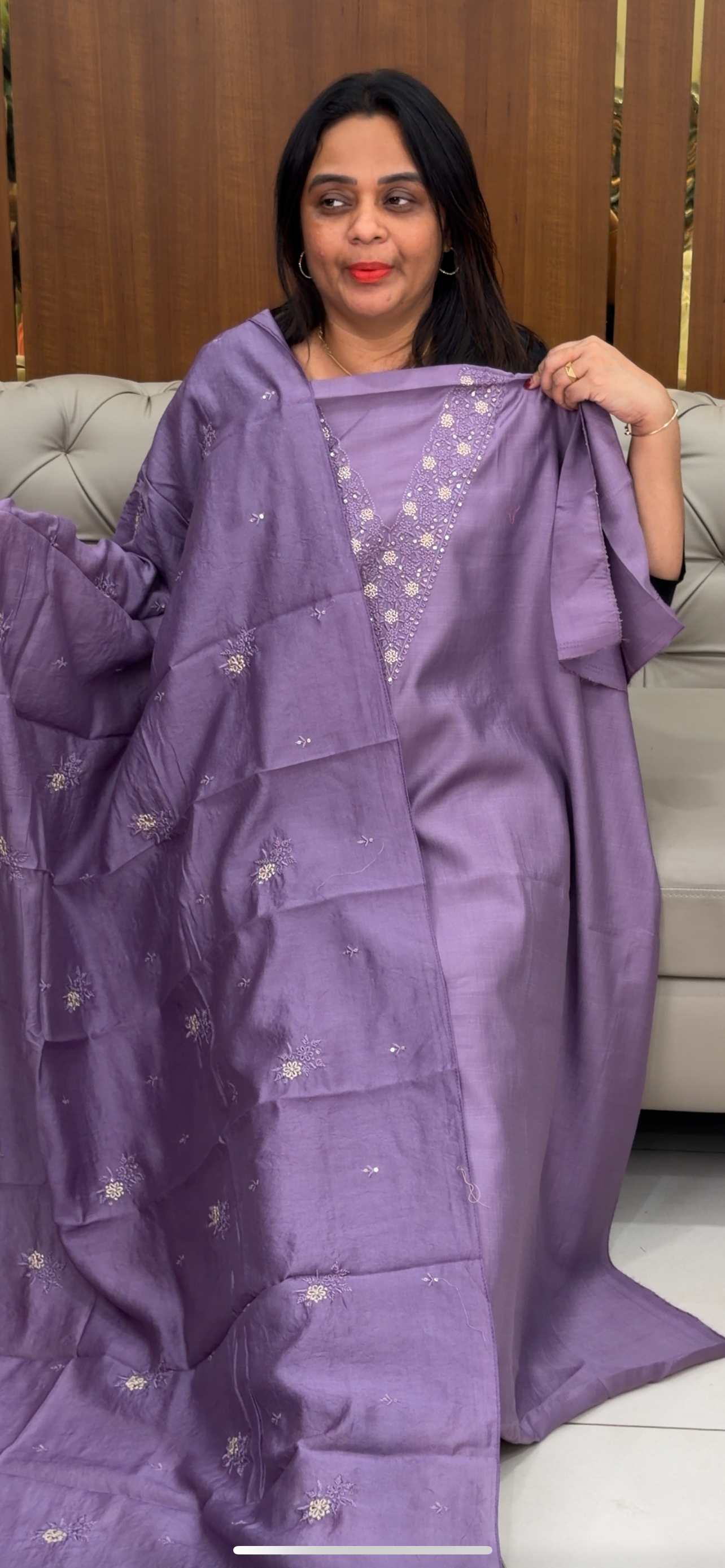 MUL CHANDERI UNSTITCHED SALWAR SUITS - IHA 29794