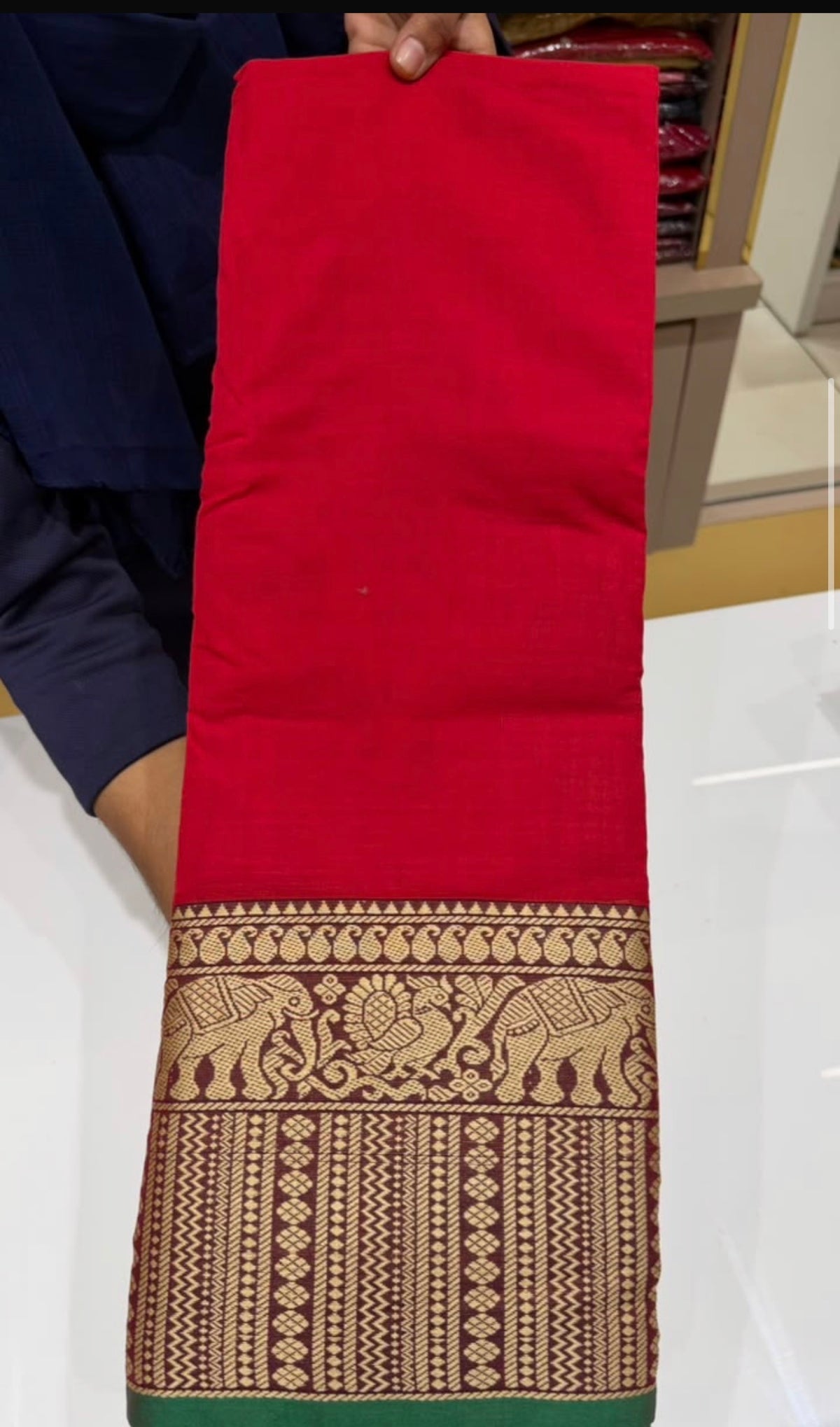 HANDLOOM COTTON SAREES - IHA 35927