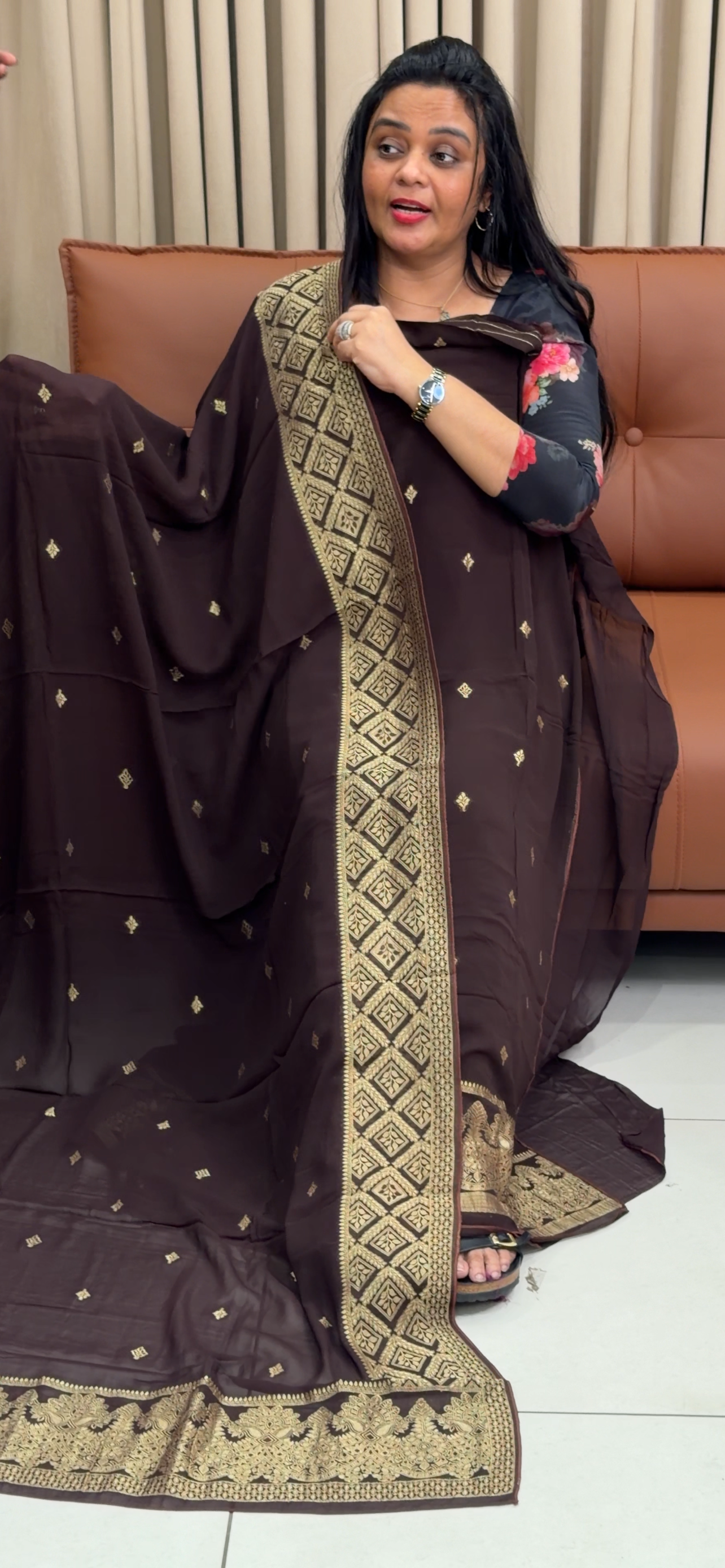 VISCOSE GEORGETTE UNSTITCHED SALWAR SUITS - IHA 34911