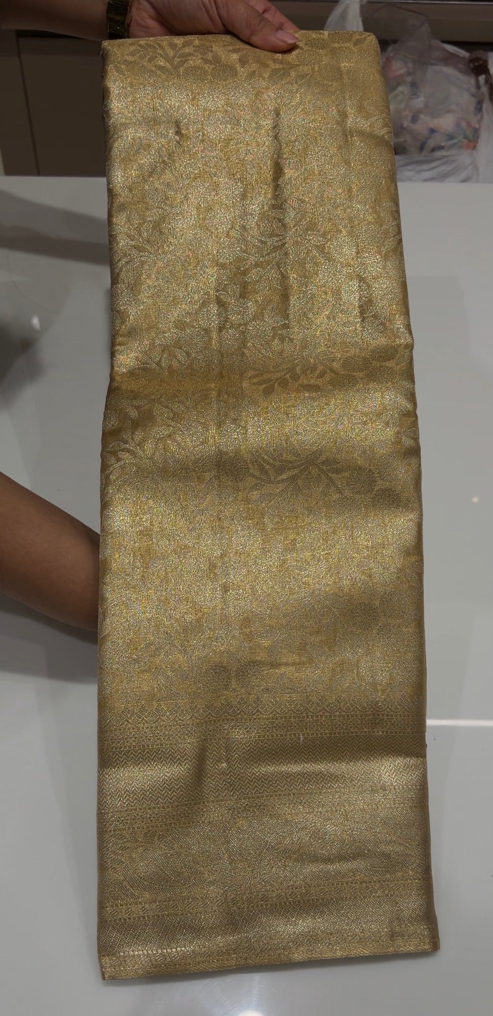 SEMI TISSUE SAREES - IHA 35821