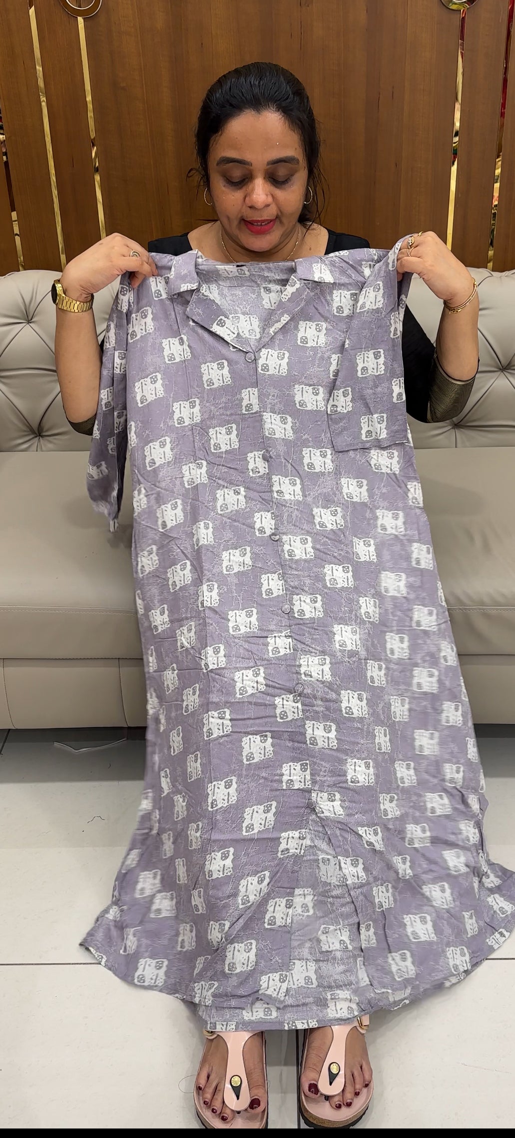 PRINTED RAYON TOPS - IHA 26764