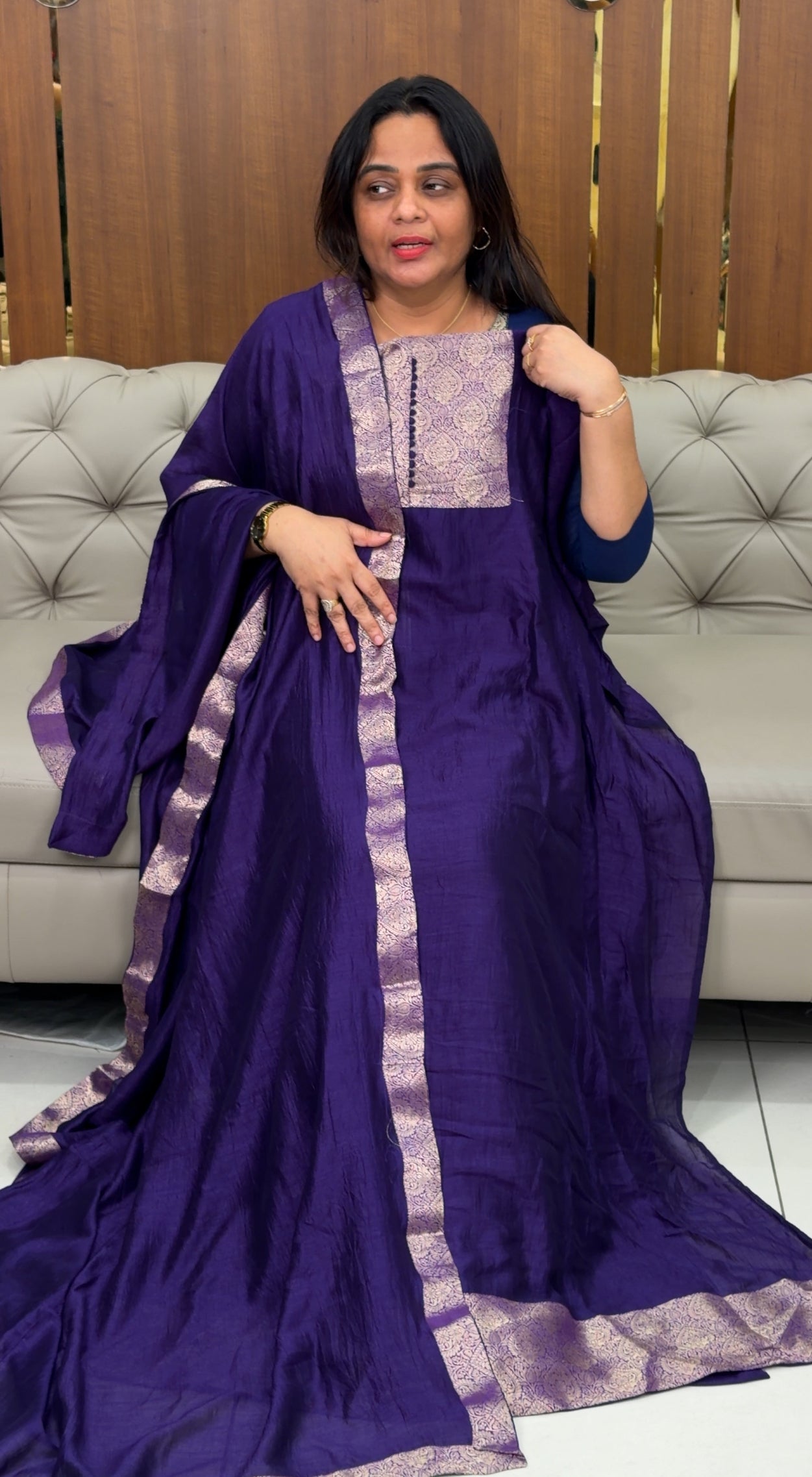 IHA'S IN-HOUSE SEMI RAW SILK UNSTITCHED SALWAR SUITS - IHA 28969