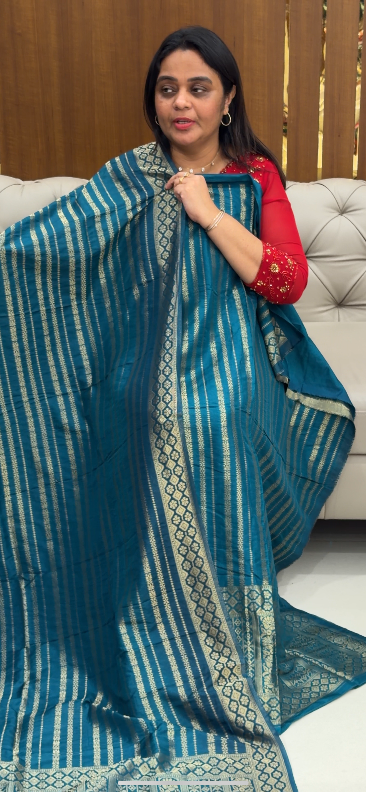 BANARASI UNSTITCHED SALWAR SUITS - IHA 28765