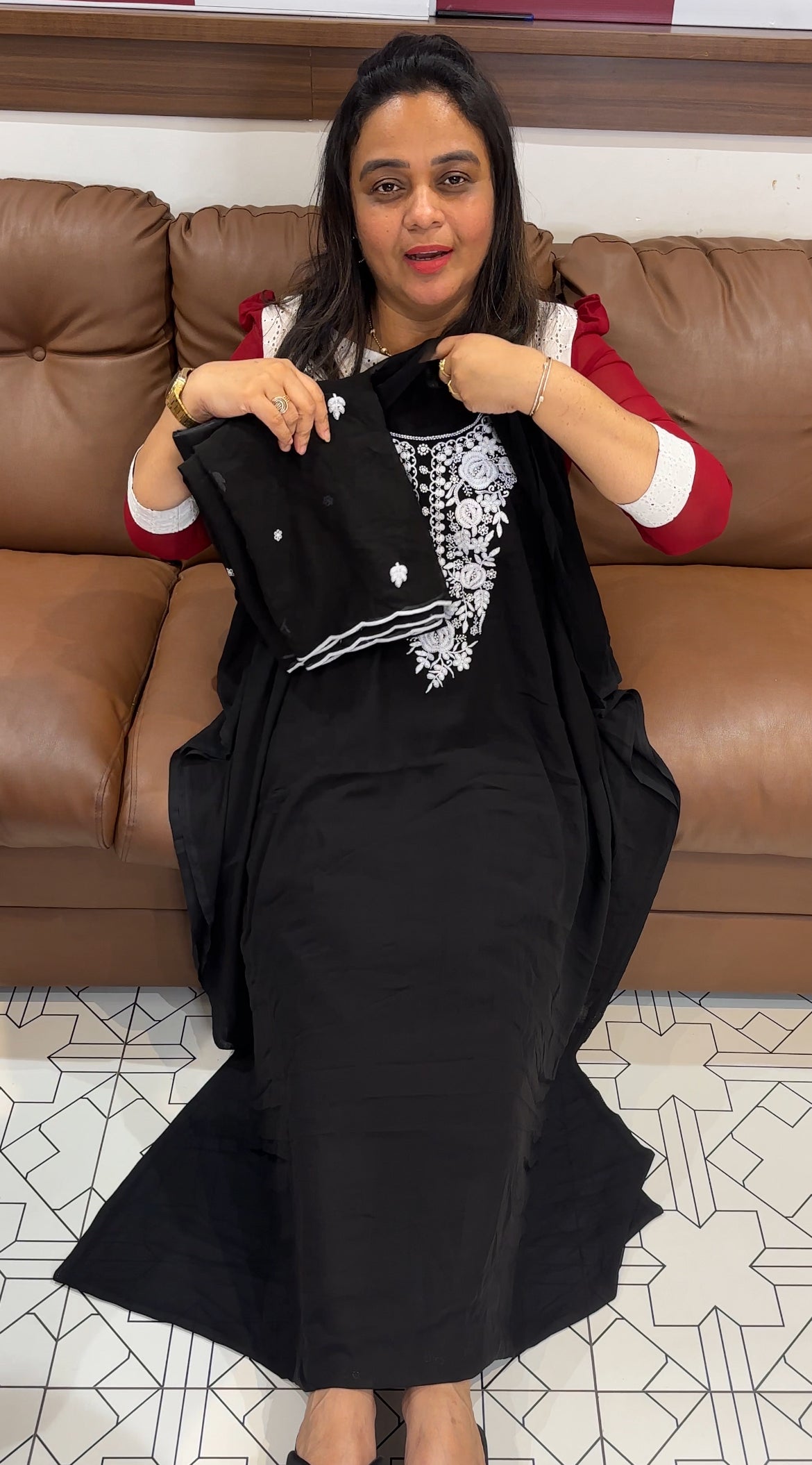 FAUX GEORGETTE UNSTITCHED SALWAR SUITS - IHA 27849