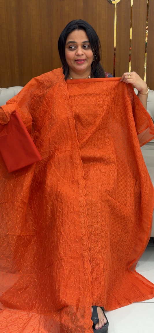 NET KOTA UNSTITCHED SALWAR SUITS - IHA 28760