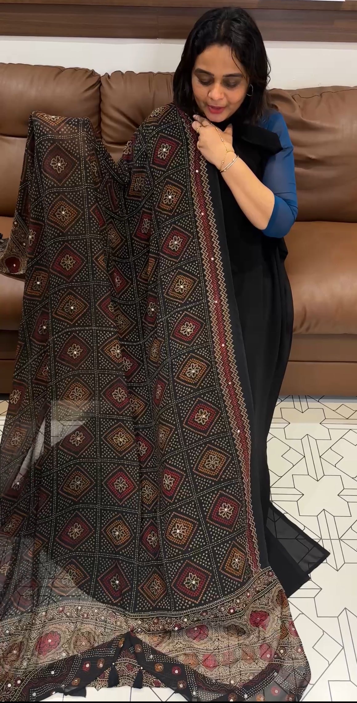 GEORGETTE UNSTITCHED SALWAR SUITS - IHA 26633