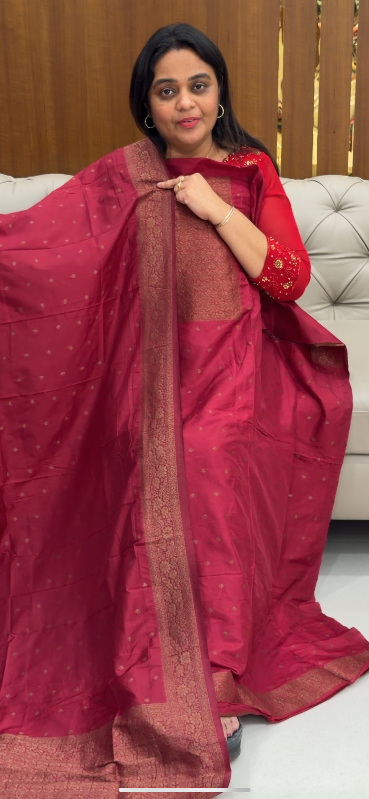 BANARASI UNSTITCHED SALWAR SUITS - IHA 28765