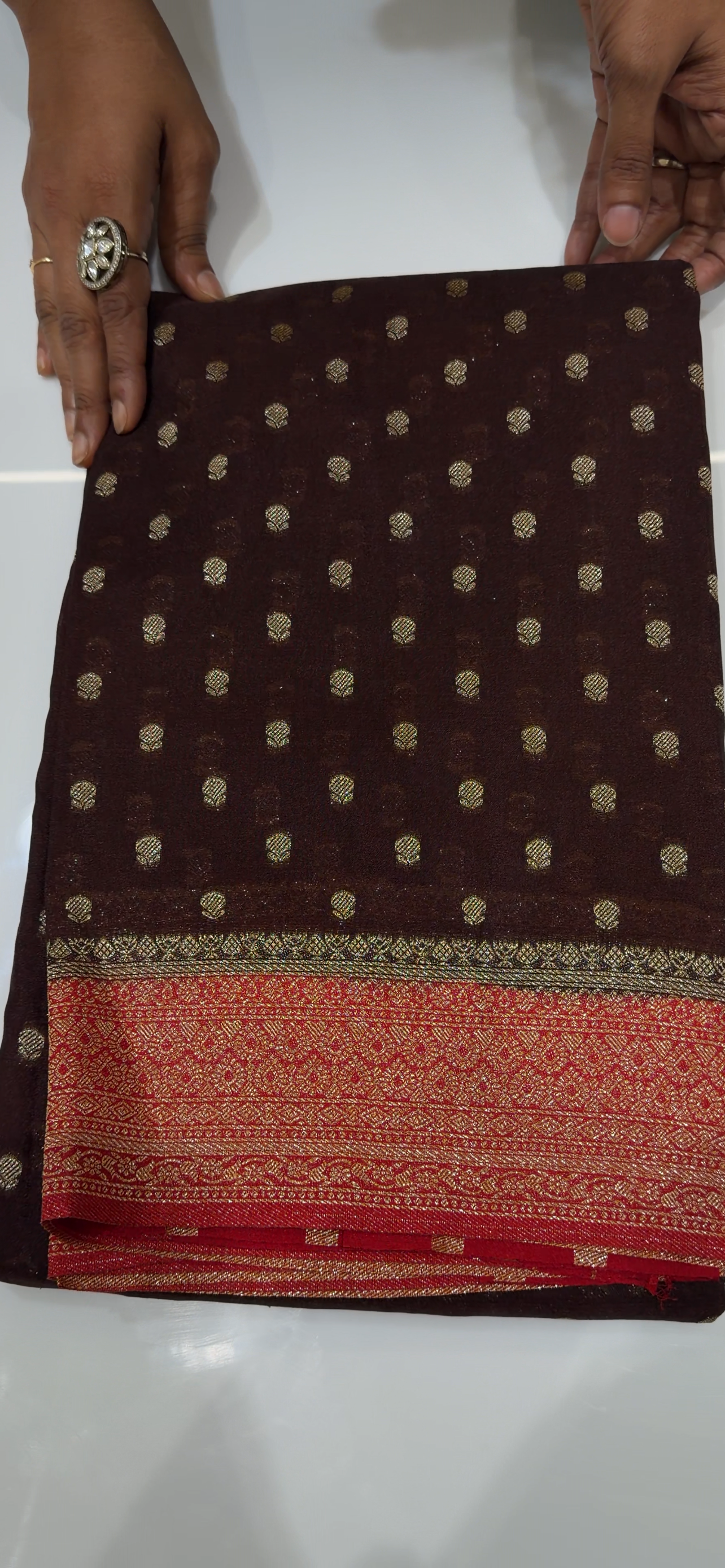SEMI BANARASI  SAREES - IHA 35153