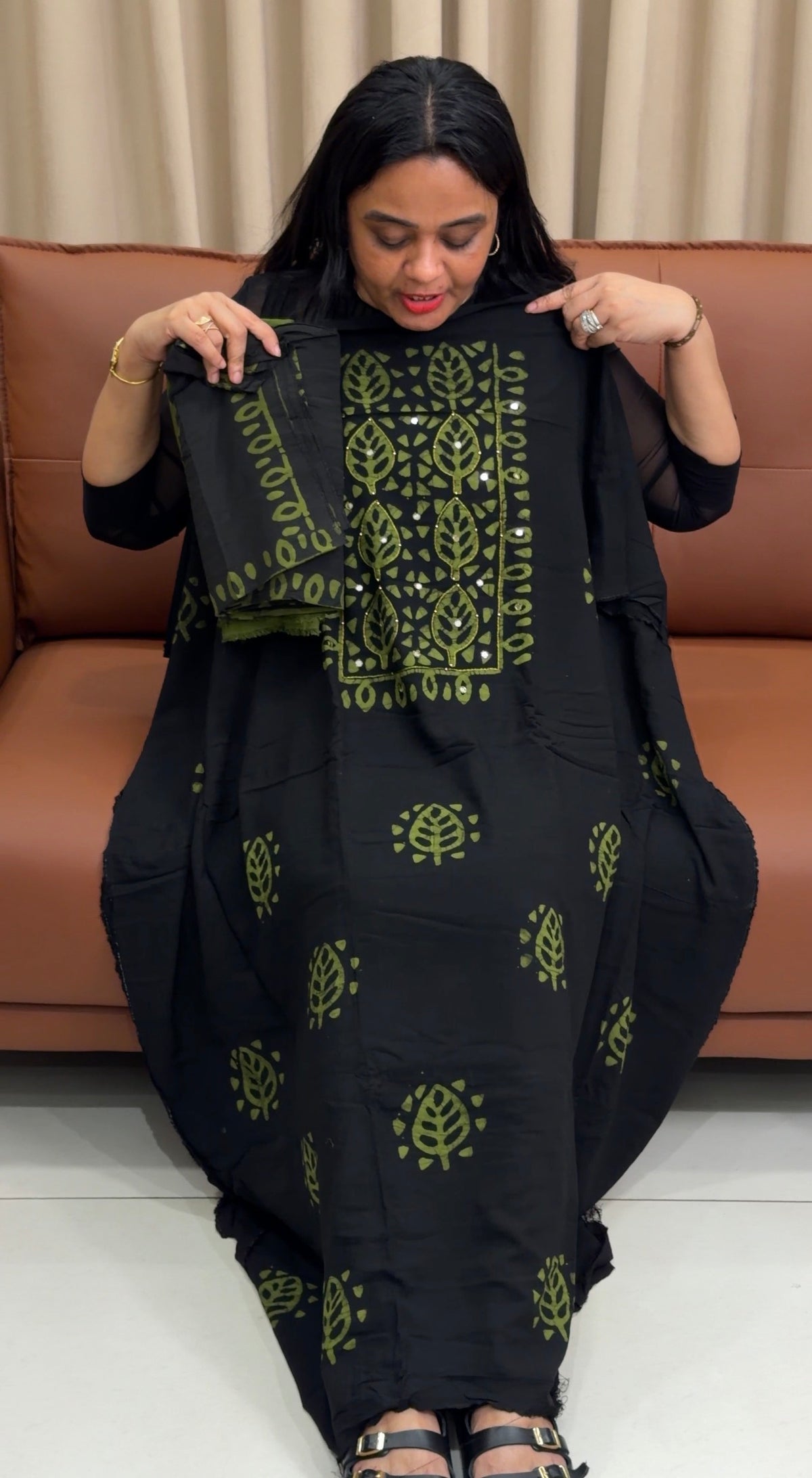 BATIK PRINTED UNSTITCHED SALWAR SUITS - IHA 35212