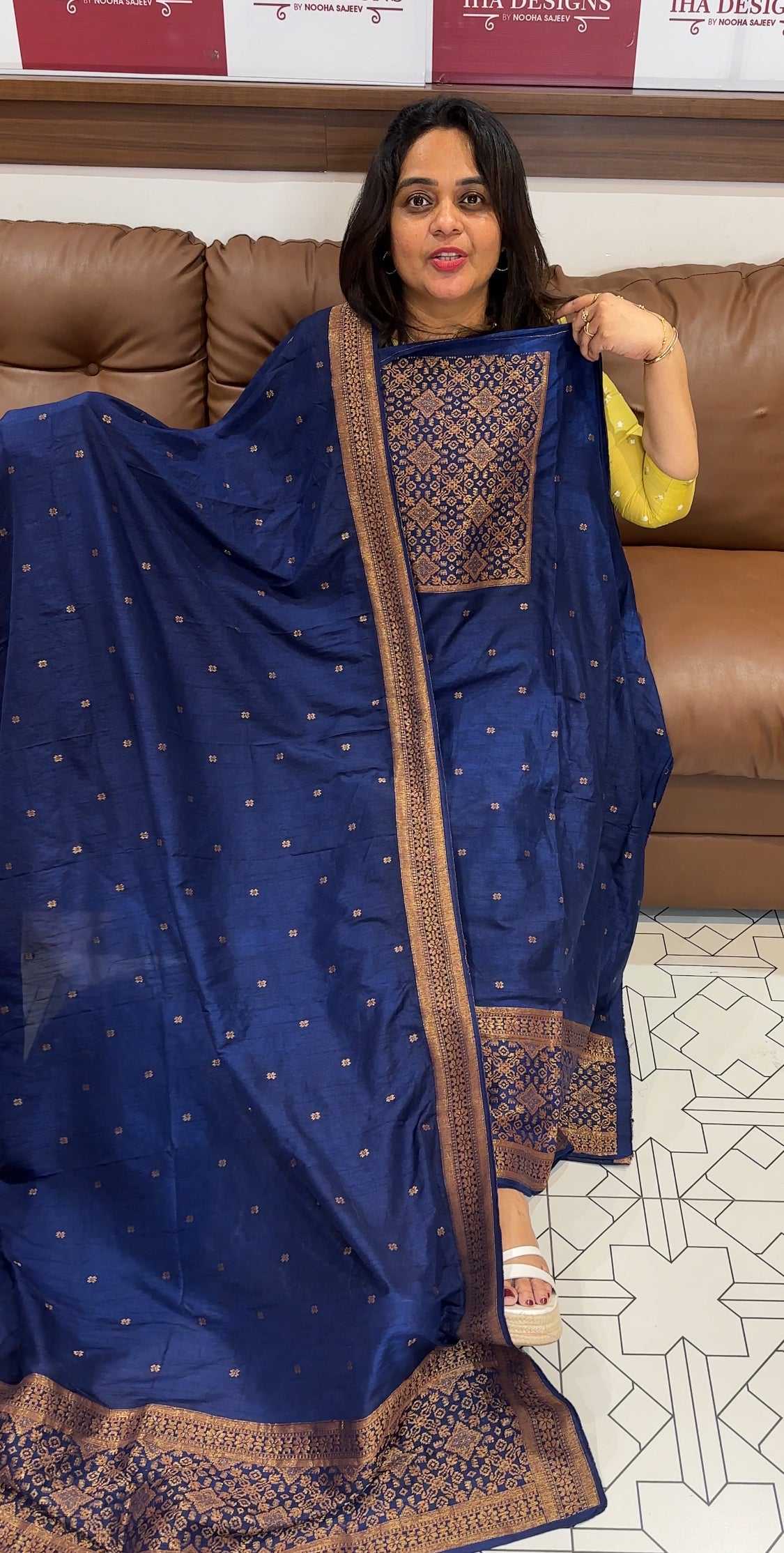 FORWARD SEMI BANARASI UNSTITCHED SALWAR SUITS - IHA 26326