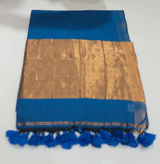 KHADI COTTON SAREE - IHA 16415