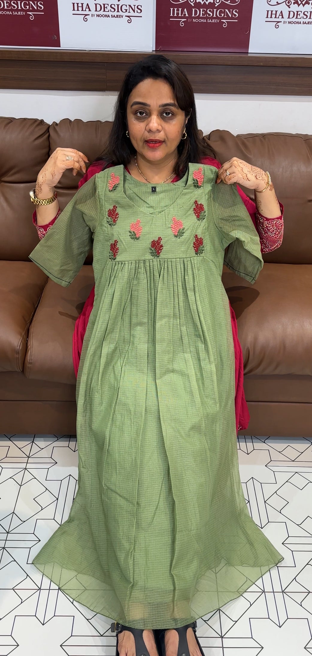 FORWARD NET KOTA ALINE TOPS - IHA 23876