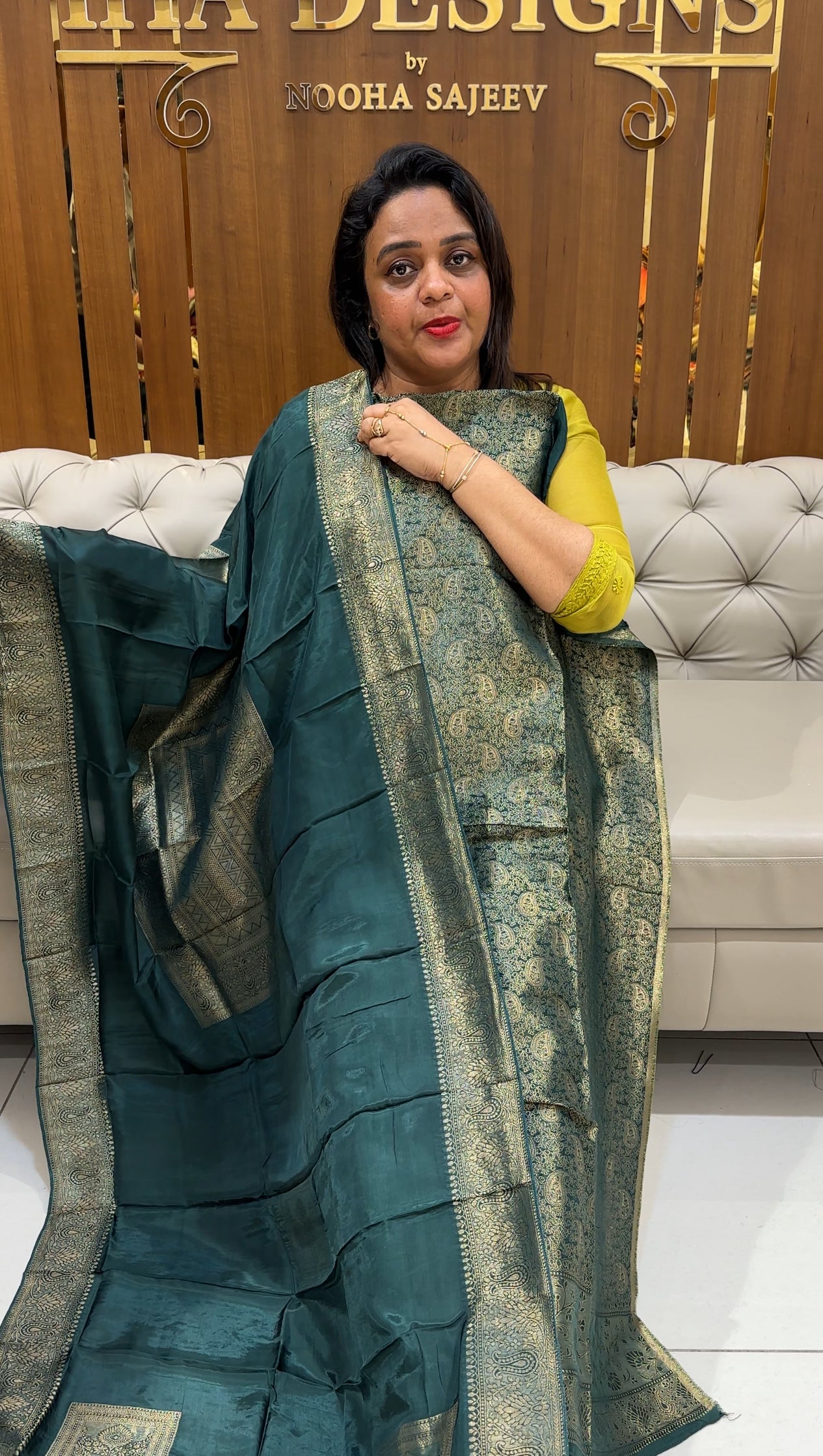 TISSUE BANARASI UNSTITCHED SALWAR SUITS - IHA 25045