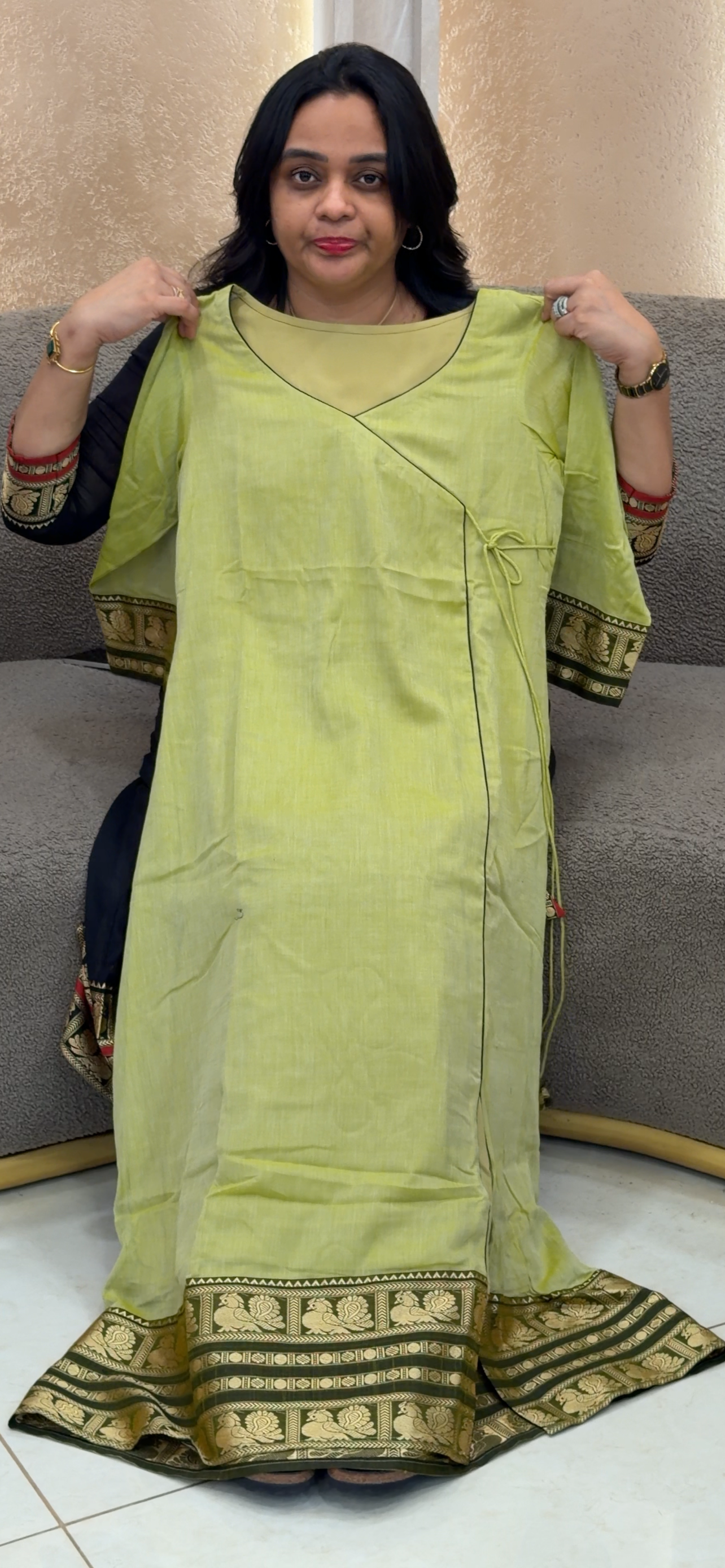 IHA'S IN-HOUSE HANDLOOM COTTON ALINE TOPS - 35067