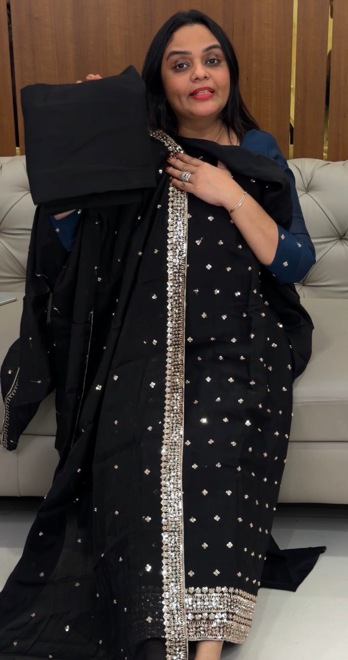 FORWARD MUL CHANDERI UNSTITCHED SALWAR SUITS - IHA 32182