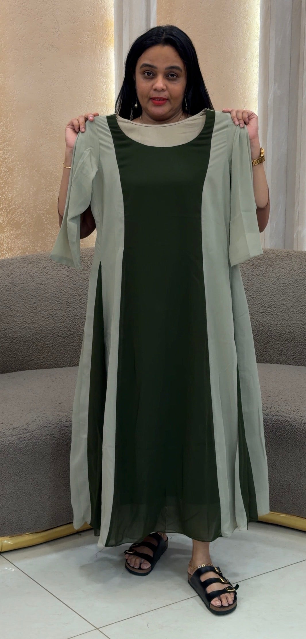 IHA'S IN-HOUSE GEORGETTE ALINE TOPS - IHA 35527