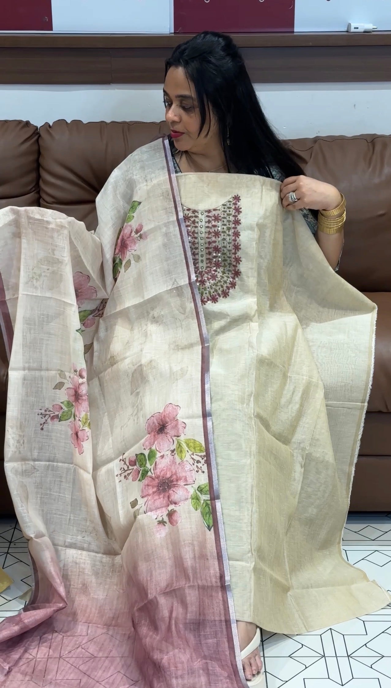 OFFER SALES UNSTITCHED SALWAR SUITS - IHA 34973