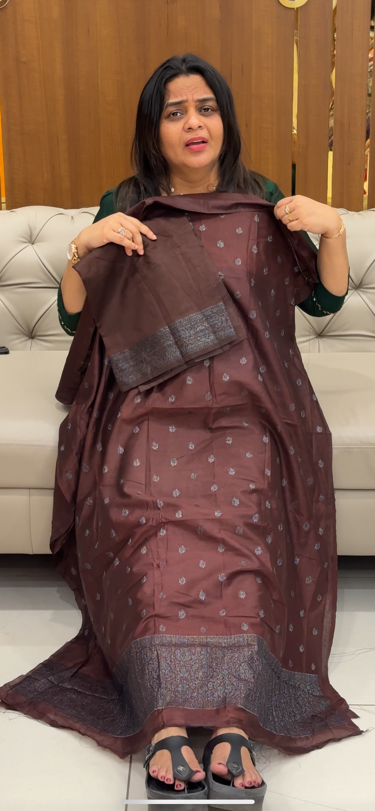 BANARASI TUSSUR UNSTITCHED SALWAR SUITS - 28580