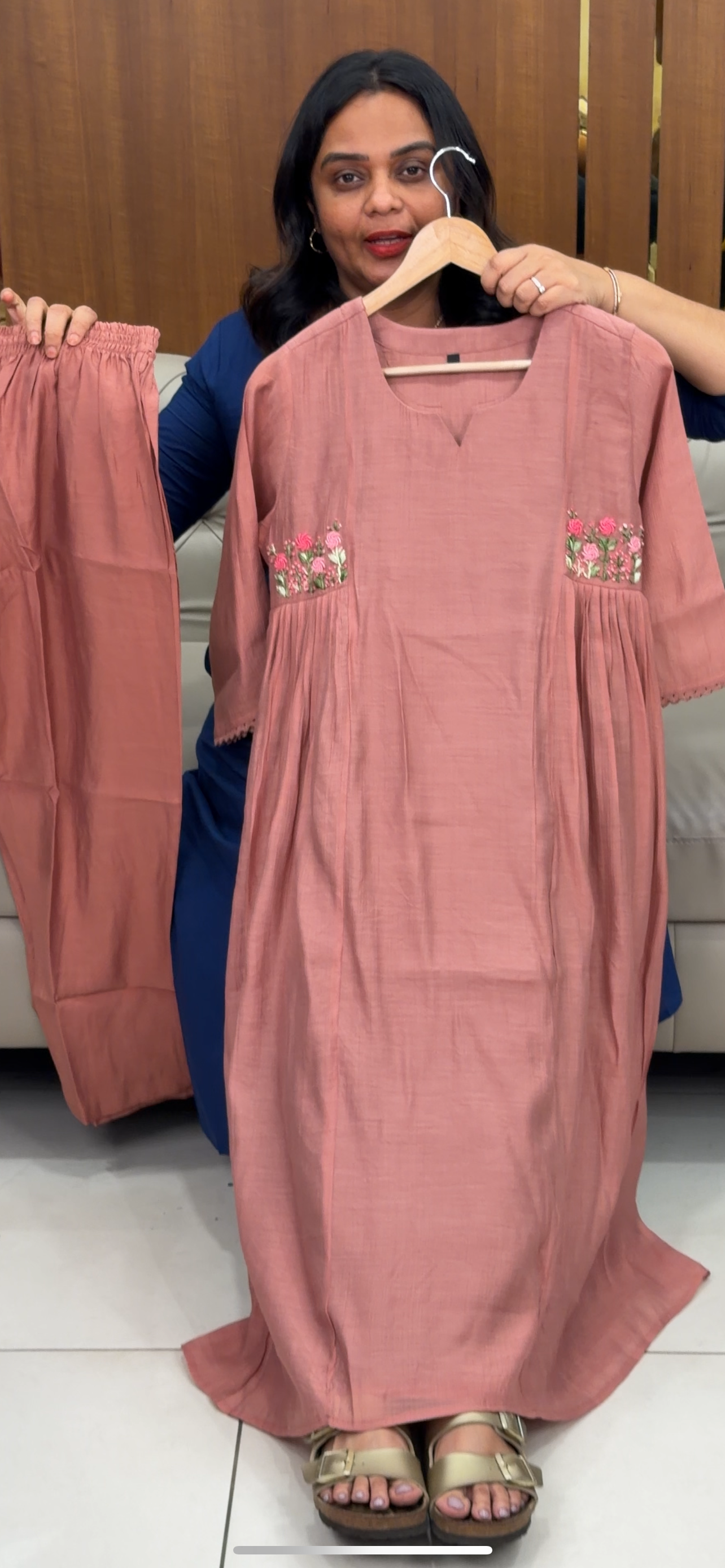 MALAI CHANDERI ALINE TOP AND BOTTOM - IHA 30839