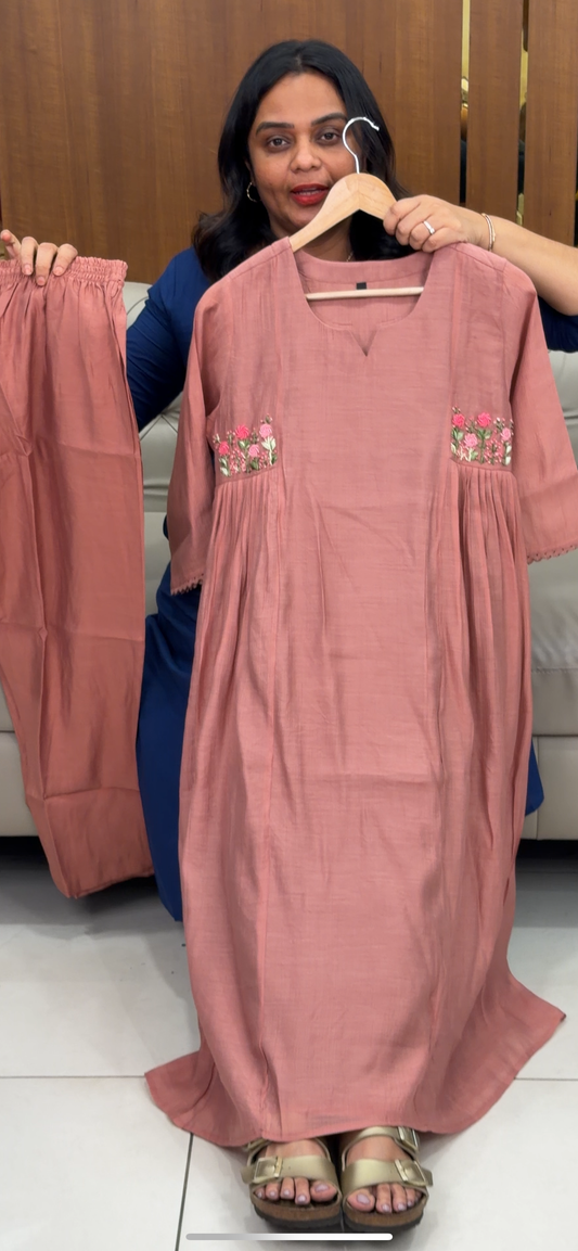 MALAI CHANDERI ALINE TOP AND BOTTOM - IHA 30839