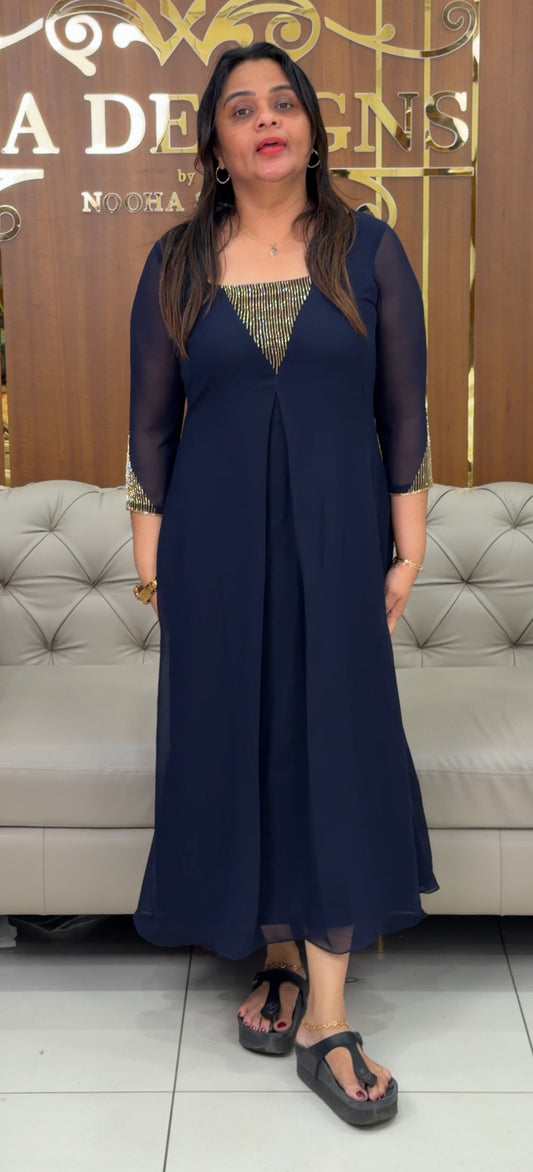 IHA'S IN-HOUSE GEORGETTE ALINE TOPS - IHA 29002