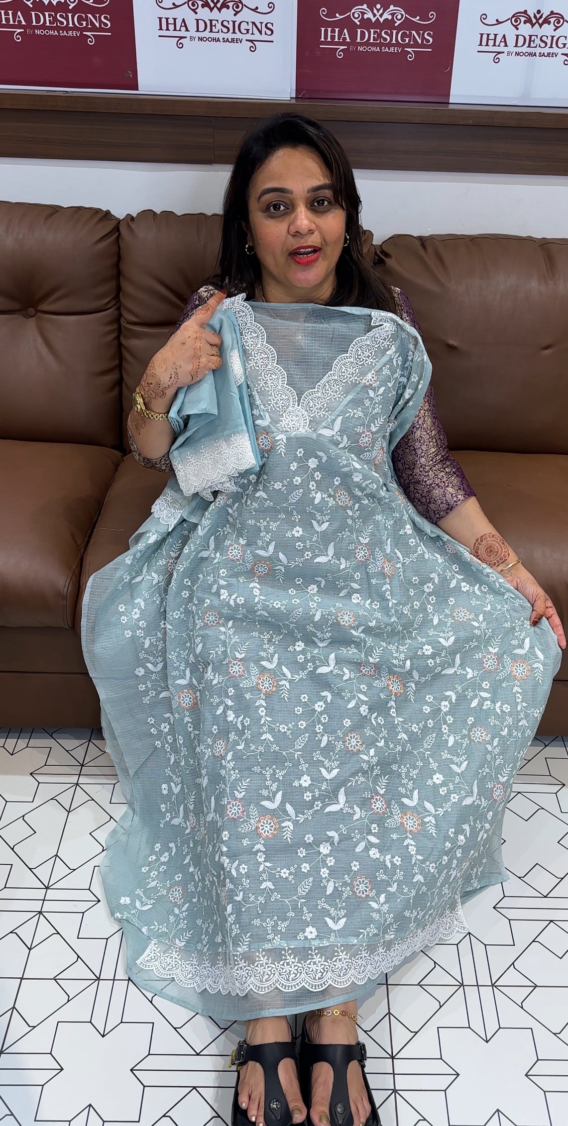 KOTA LUCKNOWI UNSTITCHED SALWAR SUITS - IHA 23775