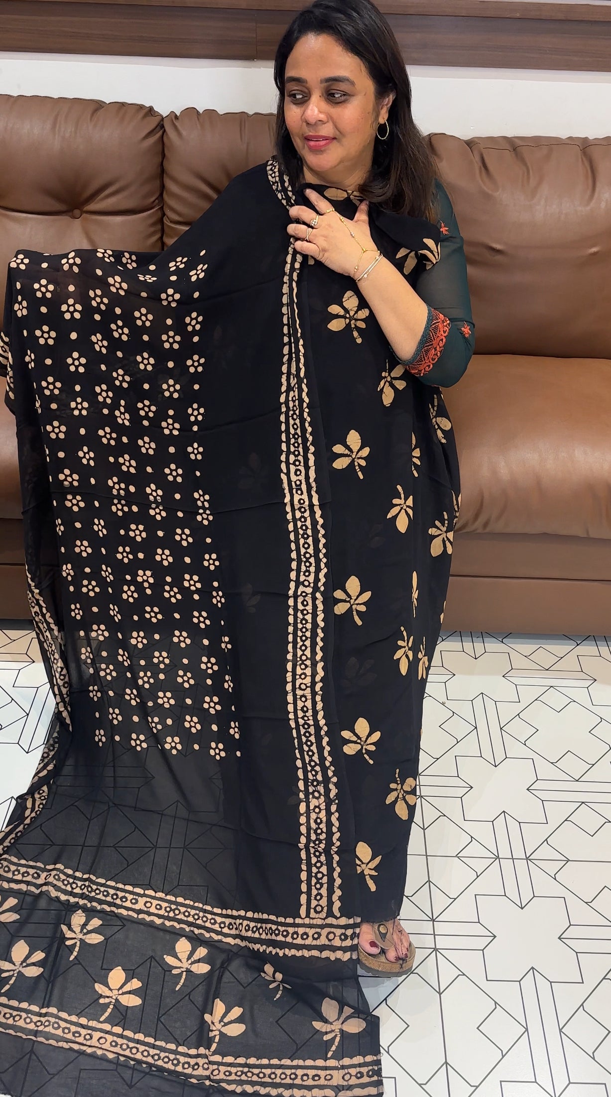 BATIK PRINTED UNSTITCHED SALWAR SUITS - IHA 26226