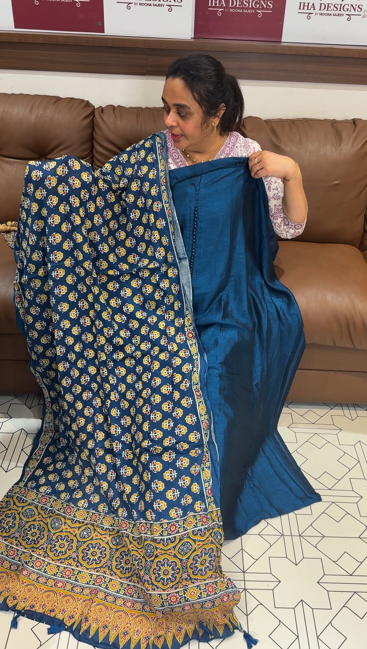 SEMI RAW SILK UNSTITCHED SALWAR SUITS - IHA 26518