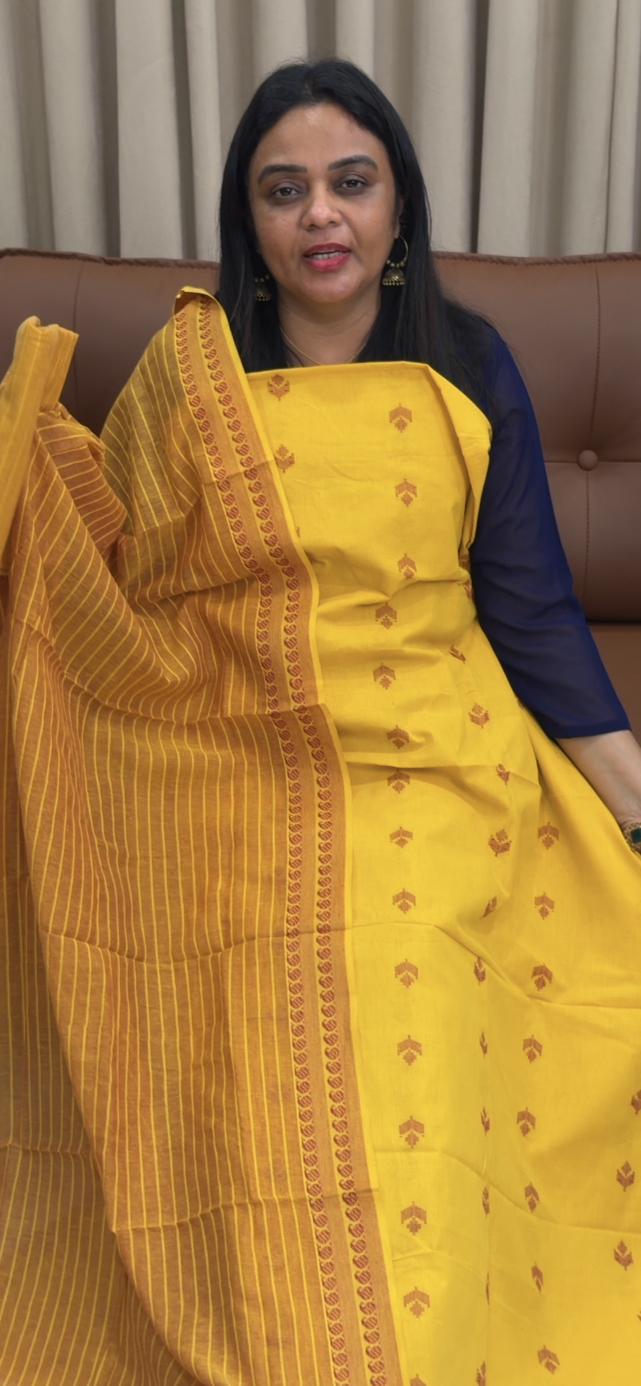 COTTON UNSTITCHED SALWAR SUITS - IHA 33662