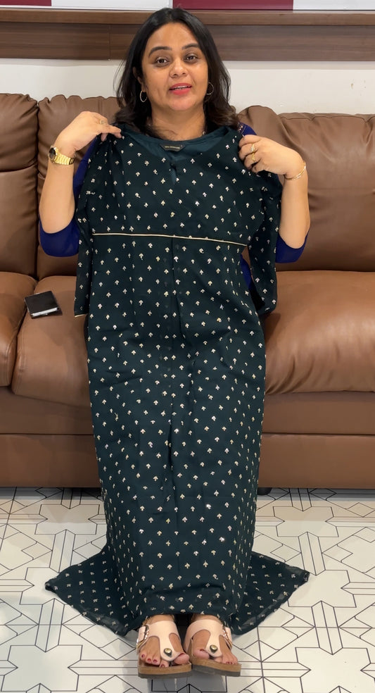 GEORGETTE LONG A-LINE TOPS - IHA 28063