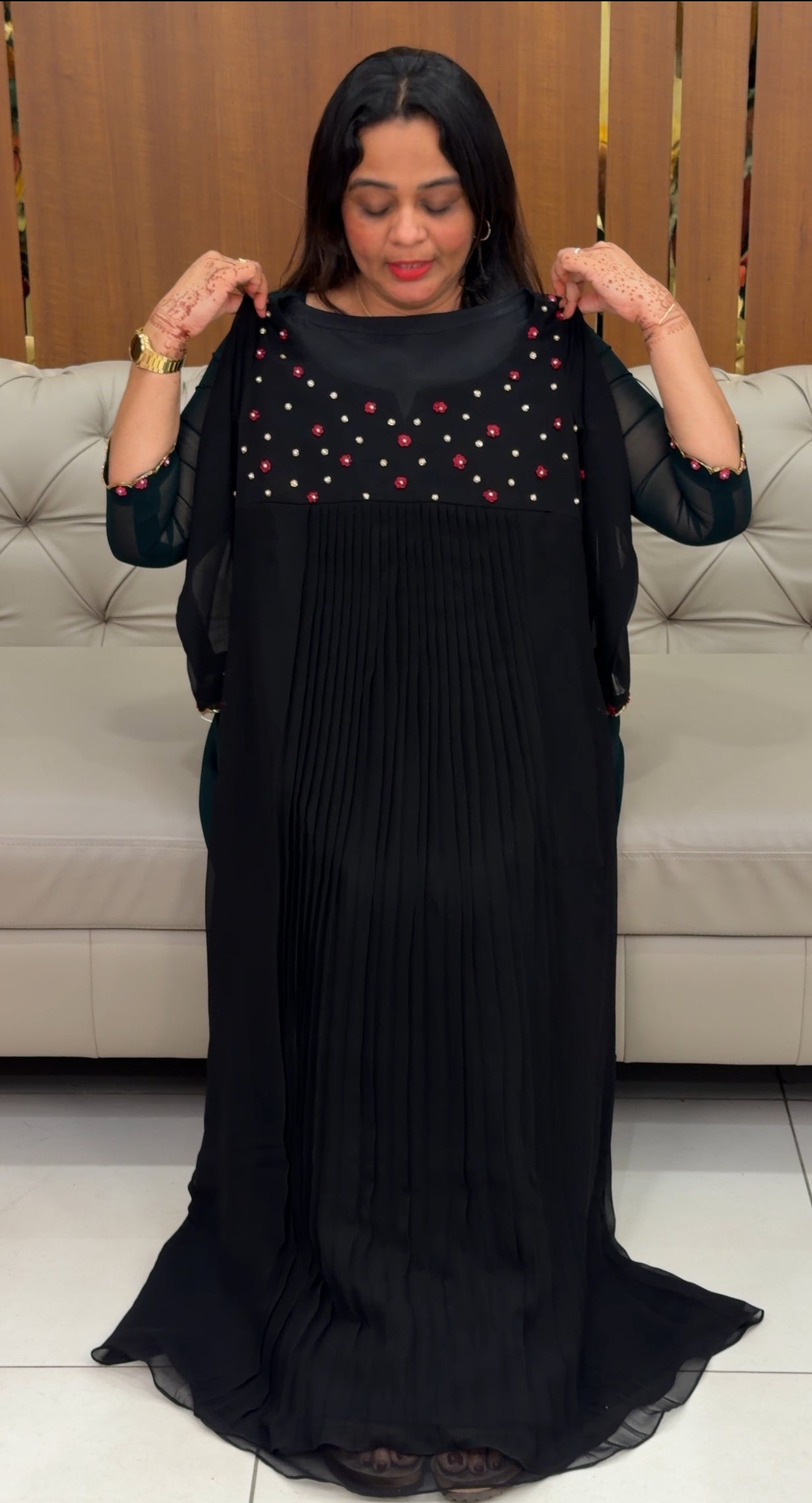 IHA'S IN-HOUSE HAND WORKED ALINE TOPS - IHA 31691