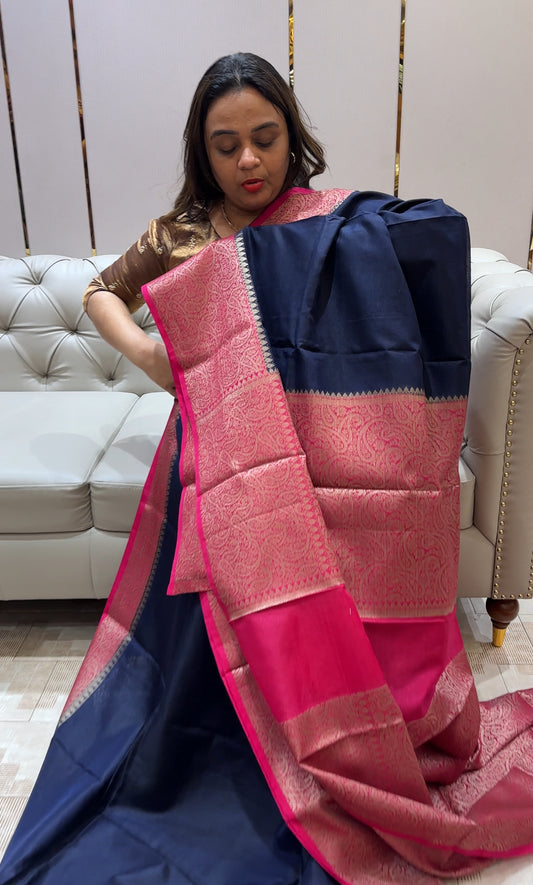 SEMI BANARASI SAREES - IHA 22796