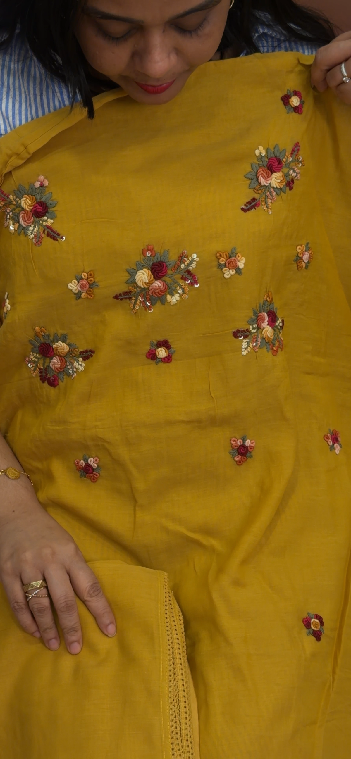MALAI CHANDERI UNSTITCHED SALWAR SUITS - IHA 35939