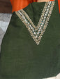 SEMI RAW SILK UNSTITCHED SALWAR SUITS - IHA 16978