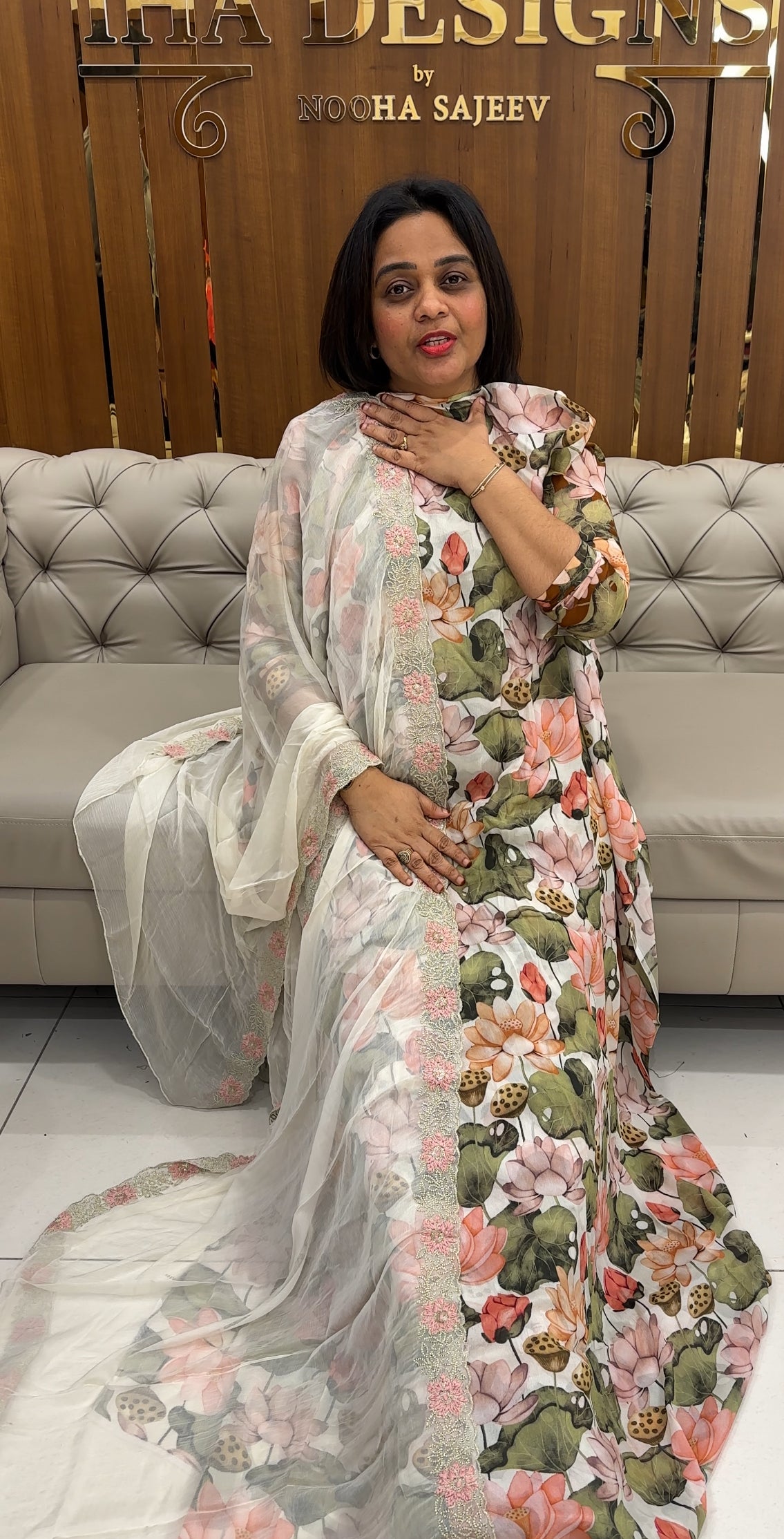 FORWARD PRINTED UNSTITCHED SALWAR SUITS - IHA 25321