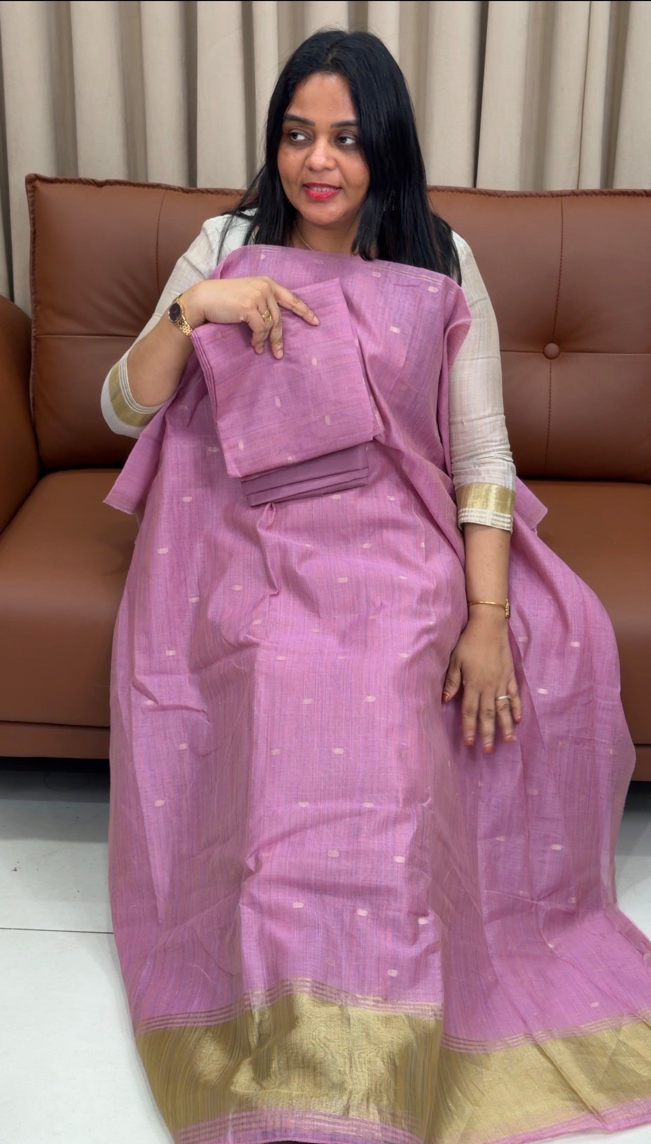 FORWARD JAMDANI TOP,BOTTOM AND DUPATTA  - IHA 33634