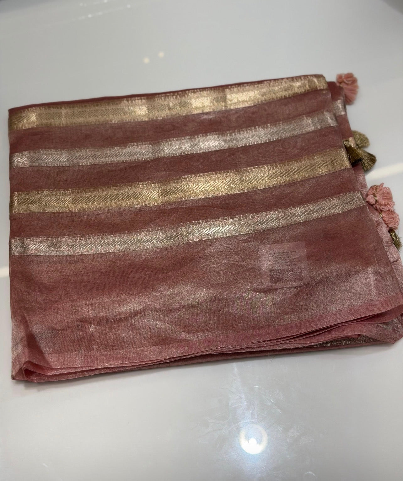 TISSUE BANARASI SAREES - IHA 32063