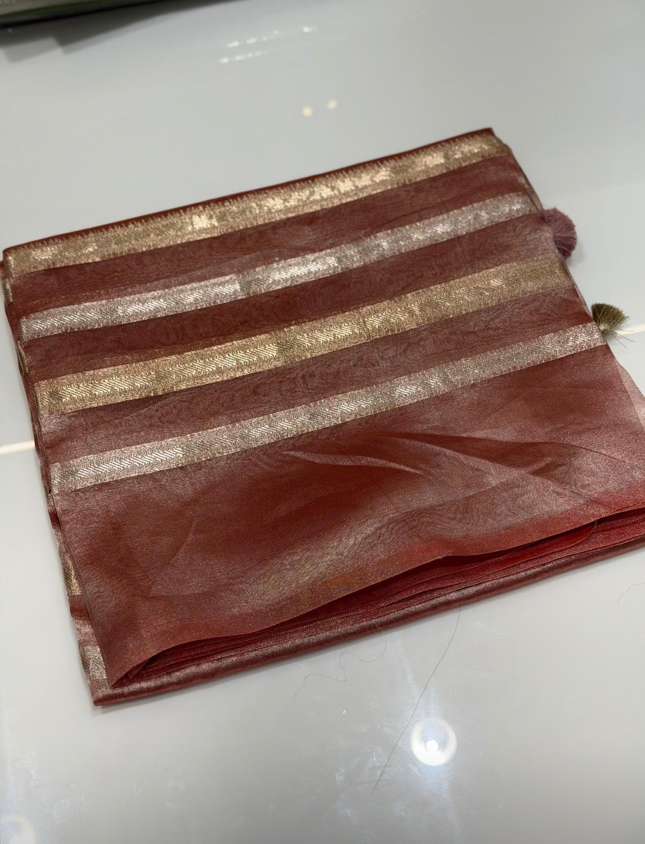 TISSUE BANARASI SAREES - IHA 32063