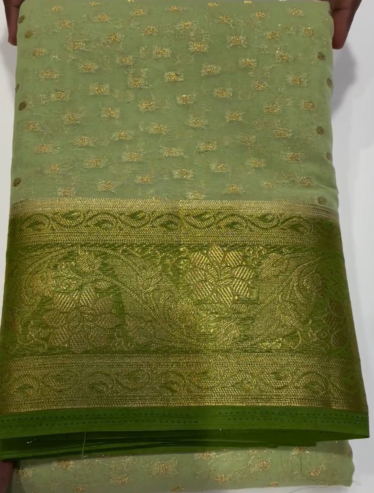 GEORGETTE BANARASI  SAREES - IHA 18502