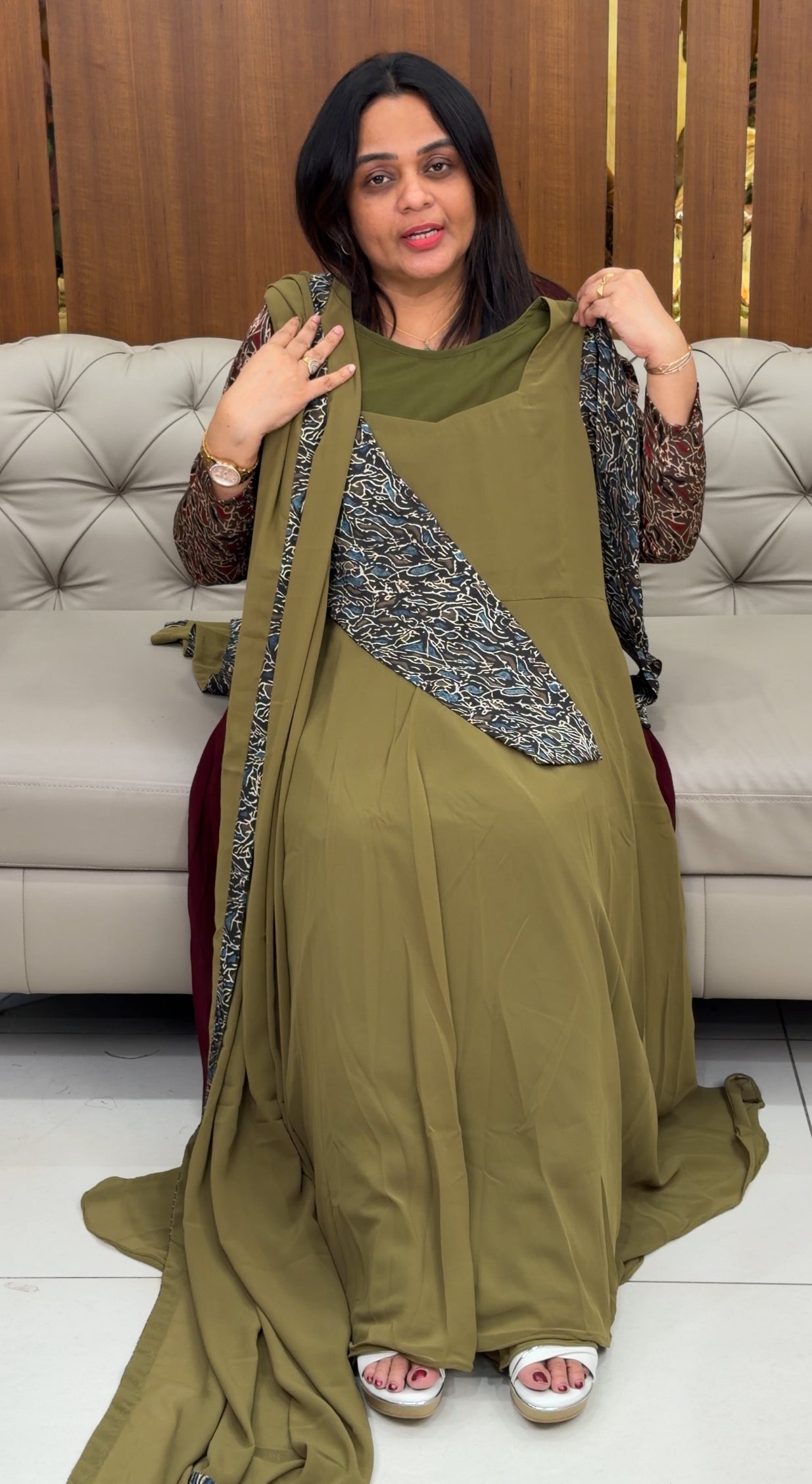 IHA'S IN-HOUSE ANARKALI TOP AND DUPATTA - IHA 29209