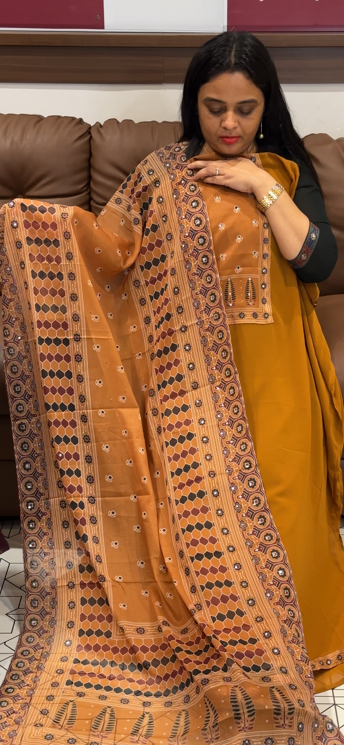 GEORGETTE UNSTTCHED SALWAR SUITS - IHA 35510
